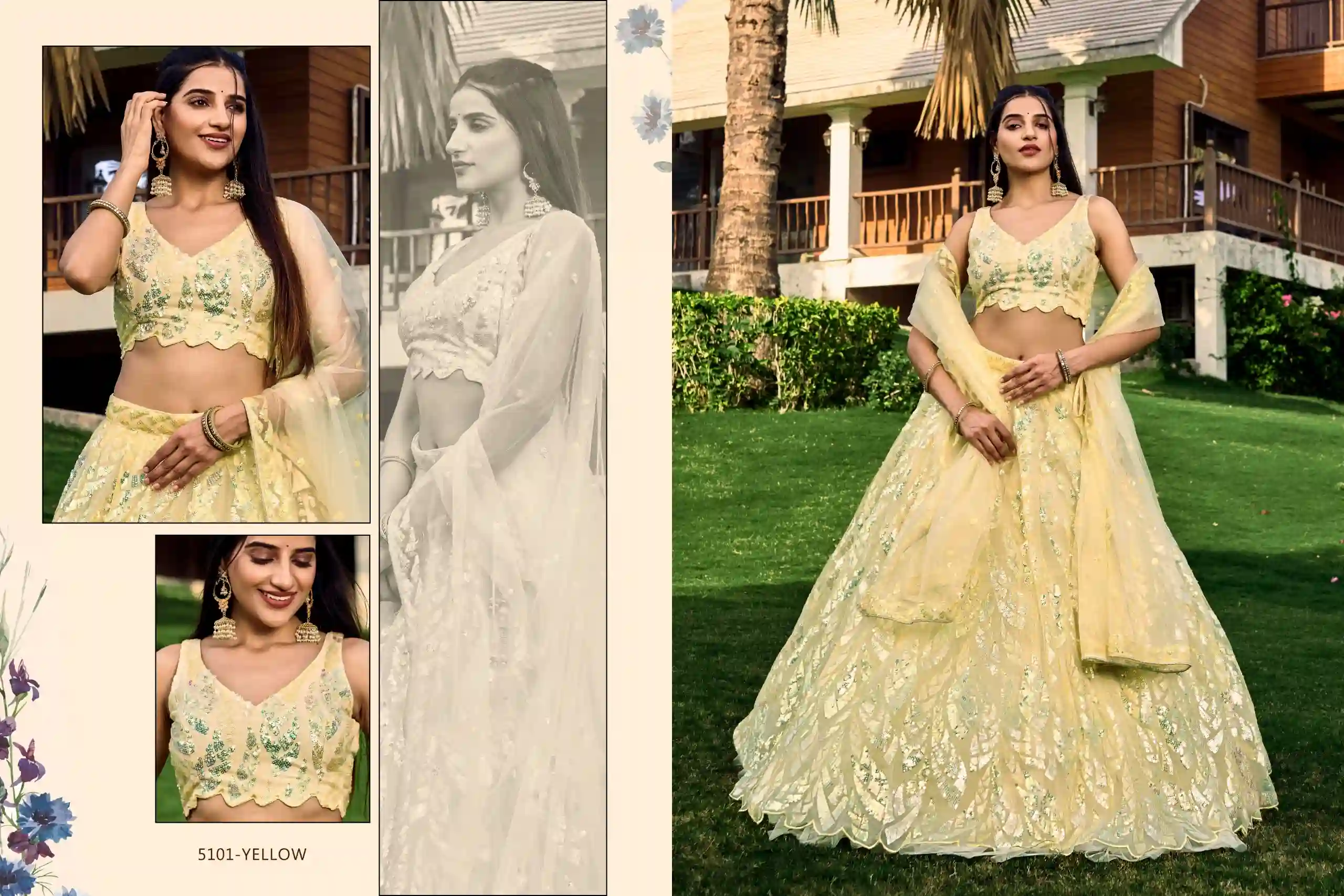 Bt Meera Heavy Organza Silk Wholesale Fancy Saree — Wholesale Sarees, MPA wholesale from Surat - Gallery Image 5